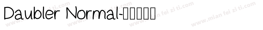 Daubler Normal字体转换